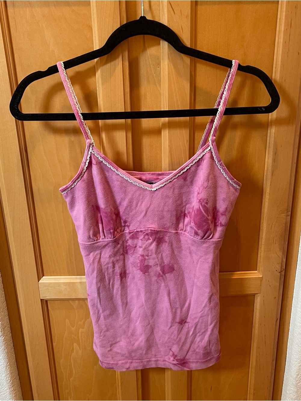 Pink Tie Die City Lights Y2K Cami Tank Top Size Medium